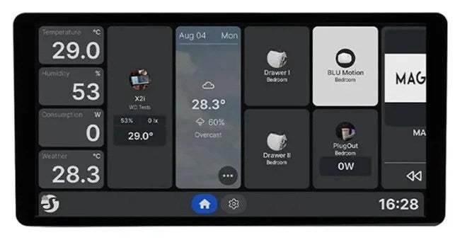 Стенен панел Shelly Wall Display X2i, сребрист