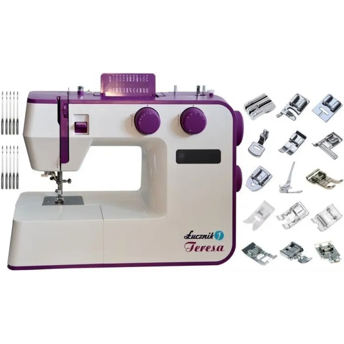 Шевна машина ŁUCZNIK TERESA бяло-виолетова