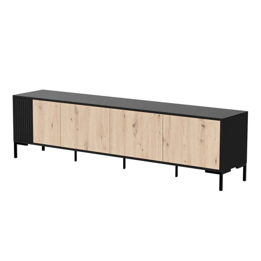 Шкаф Cama MERCI RTV 200 x 40 x 54 см черен/дъб занаятчийски