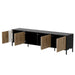 Шкаф Cama MERCI RTV 200 x 40 x 54 см черен/дъб занаятчийски