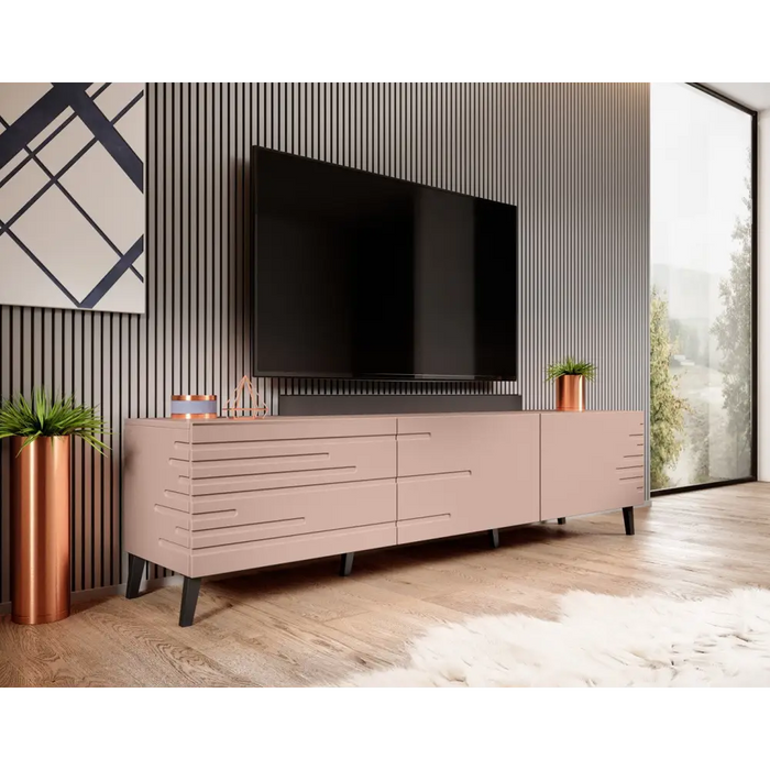 Шкаф Cama RTV NOVA 186x40x48 розов мат