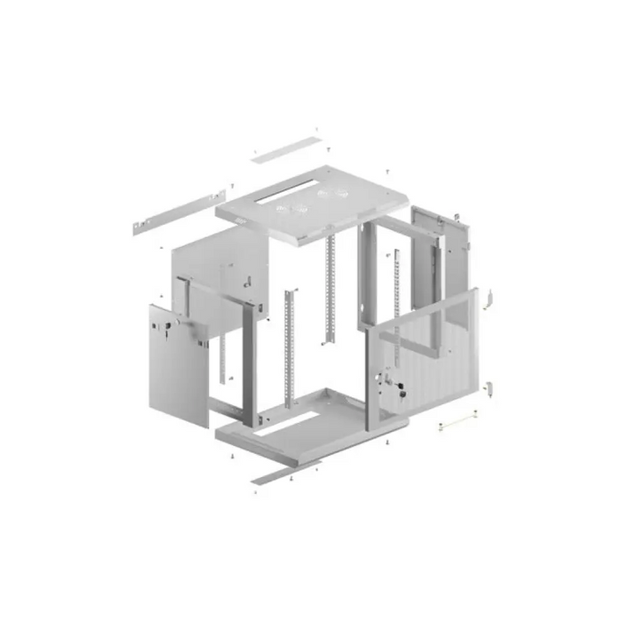 Шкаф Lanberg 19’’ стенен монтаж 9U/600x450 с перфорирана
