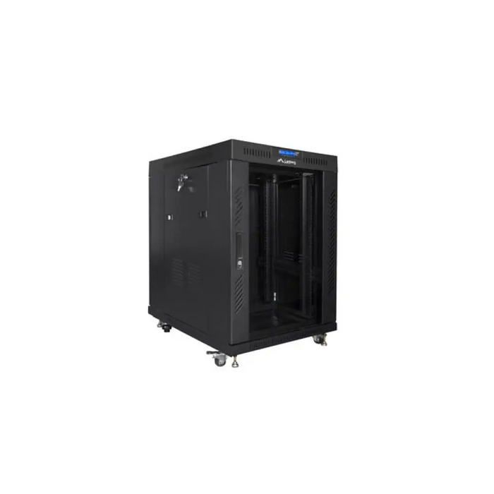 Шкаф Lanberg 19’’ свободно стоящ 15U/800x1000 (плосък