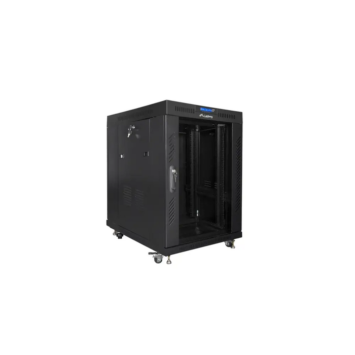 Шкаф Lanberg 19’’ свободно стоящ 15U/800x1000 (плосък