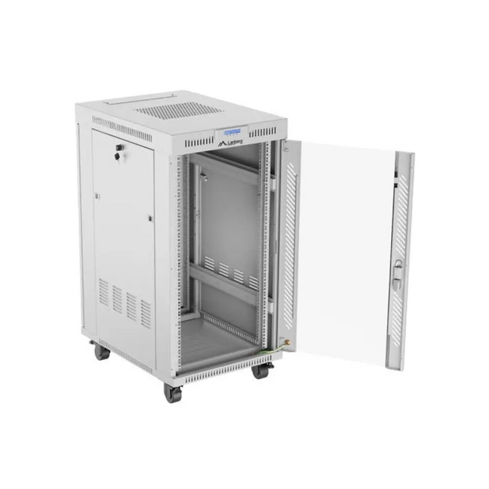Шкаф Lanberg 19’’ свободно стоящ 22U/600x800 (плосък пакет)