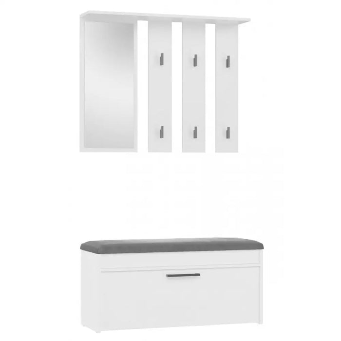 Шкаф PARMA 100x35x180 см бял