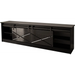 Шкаф RTV GRANERO 200x56.7x35 черен/черен гланц