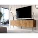 Шкаф RTV JUNGLE 190x40.5x59.5 дъб вотан + черни крака