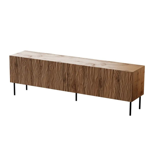 Шкаф RTV JUNGLE 190x40.5x59.5 дъб вотан + черни крака