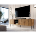 Шкаф RTV JUNGLE 190x40.5x59.5 дъб вотан + черни крака