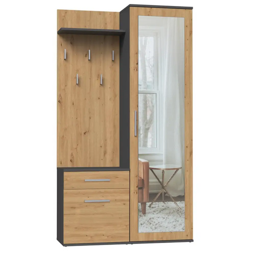 Шкаф за антре Topeshop GARD DUO ANT/ART KPL