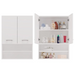 Шкаф за баня Topeshop POLA MINI DK BIEL Бял