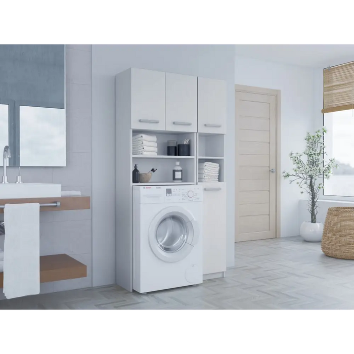 Шкаф за баня Topeshop ZESTAW MARPOL BIEL Бял