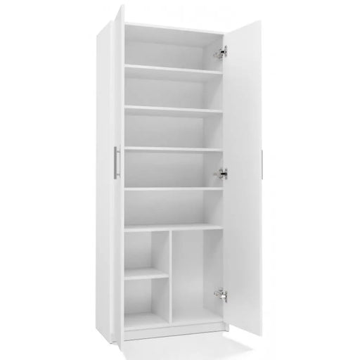 Шкаф за документи OLIV 2D 74x35x180 см бял