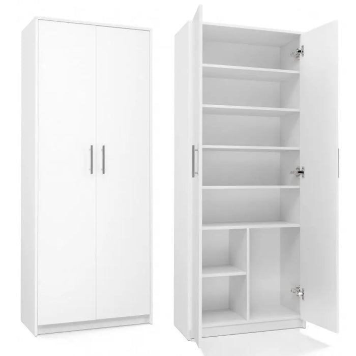Шкаф за документи OLIV 2D 74x35x180 см бял