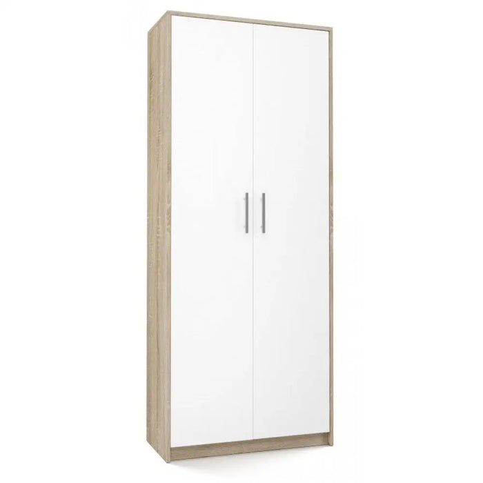 Шкаф за документи OLIV 2D 74x35x180 см Sonoma/Бял