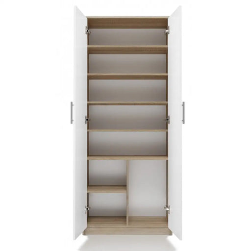 Шкаф за документи OLIV 2D 74x35x180 см Sonoma/Бял