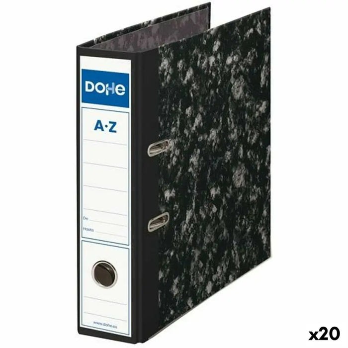 Шкаф за Файлове с Лост DOHE Черен A4 28,2 x 31,8 x 7 cm (20