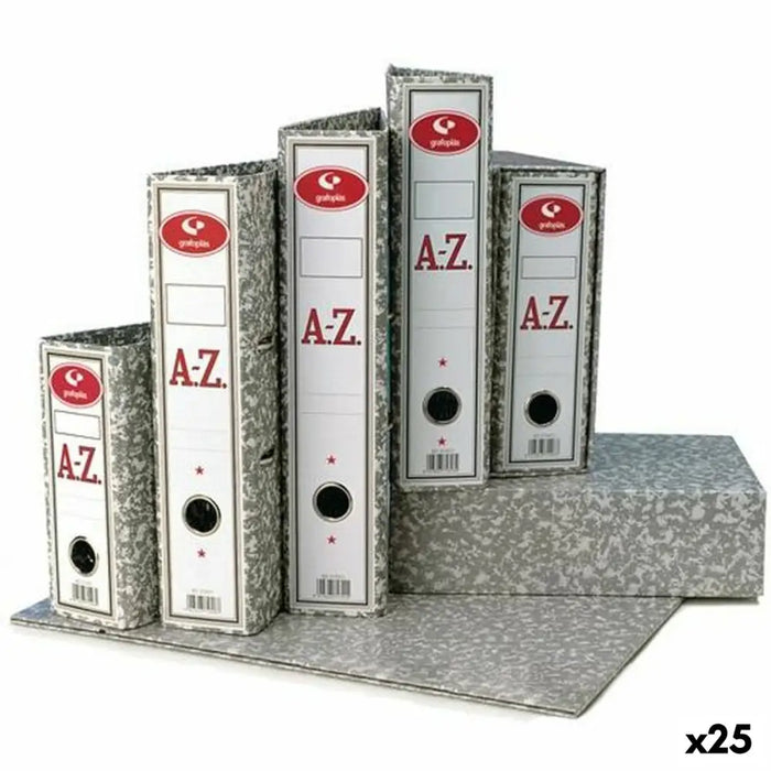 Шкаф за Файлове с Лост Grafoplas Classic Сив A4 Din A4 (25