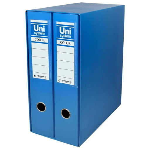 Шкаф за Файлове с Лост Unipapel 2 Части Син A4 31,8 x 29 x
