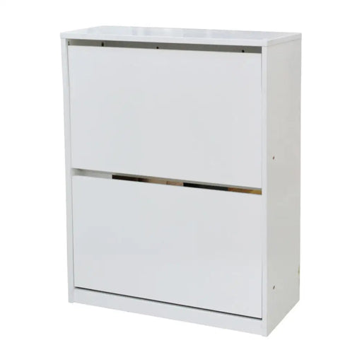 ШКАФ ЗА ОБУВКИ С 2 ВРАТИ БЯЛ ГЛАНЦ 64X26X83 СМ. ALPI