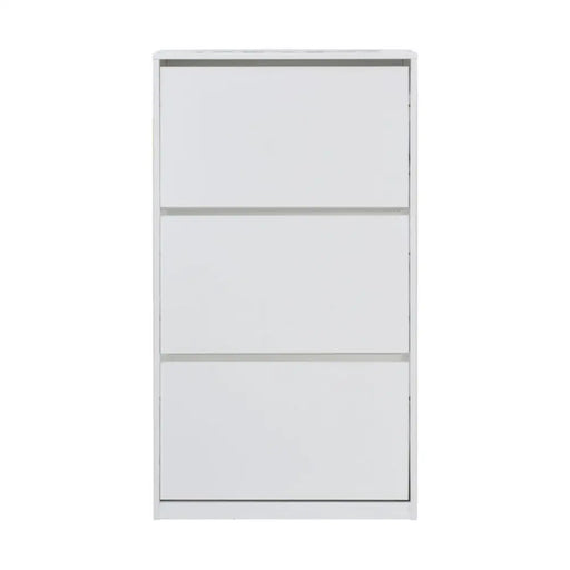 ШКАФ ЗА ОБУВКИ С 3 ВРАТИ БЯЛ ГЛАНЦ 64X26X121 СМ. ALPI