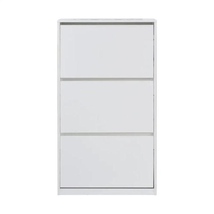 ШКАФ ЗА ОБУВКИ С 3 ВРАТИ БЯЛ ГЛАНЦ 64X26X121 СМ. ALPI
