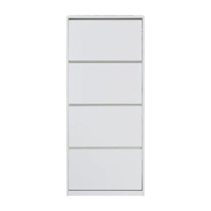 ШКАФ ЗА ОБУВКИ С 4 ВРАТИ БЯЛ ГЛАНЦ 64X26X159 СМ. ALPI