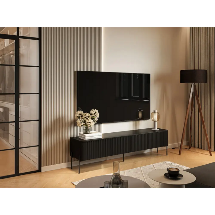 Шкаф за ТВ Cama VERA 190x40x50 черен мат