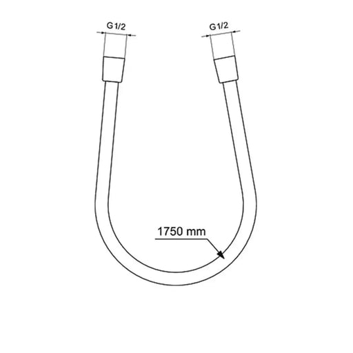 ШЛАУХ ЗА ДУШ ЧЕРЕН МАТ IDEALSTANDARD BE175XG