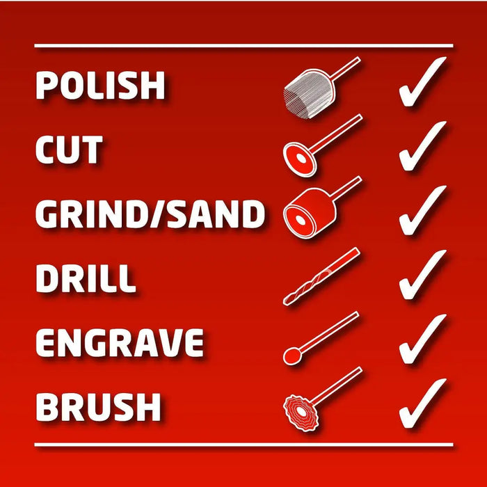 Шлифовалка Einhell TC-MG 135 E аксесоари 189 бр.