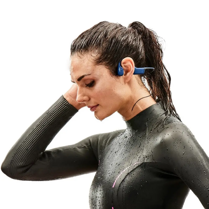 SHOKZ OpenSwim Слушалки Безжична лента за врат Спортни сини