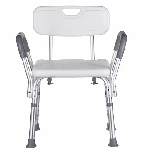 Shower stool with backrest and handles