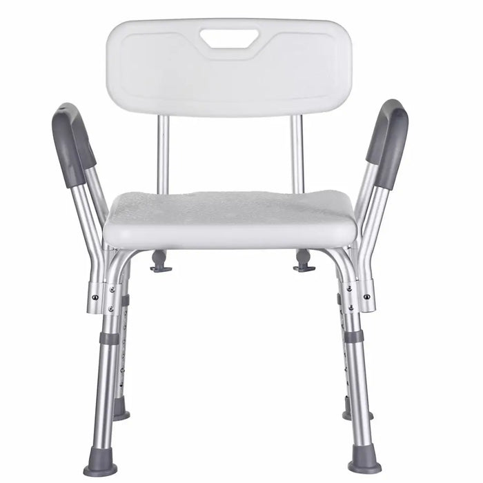 Shower stool with backrest and handles