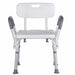 Shower stool with backrest and handles