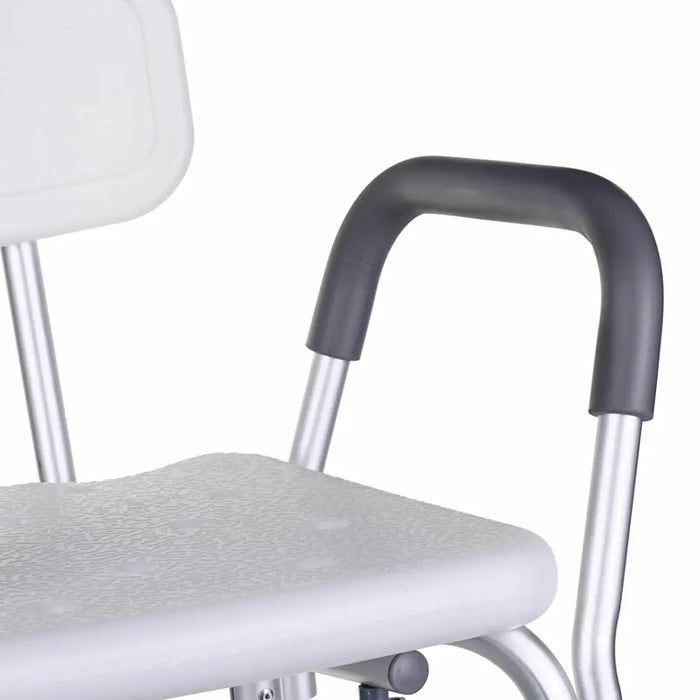 Shower stool with backrest and handles