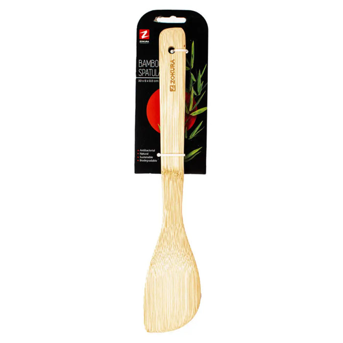 ШПАТУЛА ЗАОБЛЕНА БАМБУКОВА 30СМ Z1158 ZOKURA
