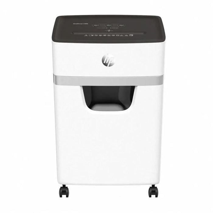 Шредер HP ONESHRED 10MC micro cut P-5 10 card 20l светло сив
