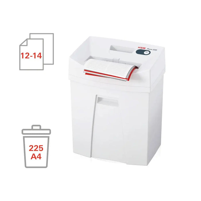Шредер HSM Pure 220 25 л 3,9 мм