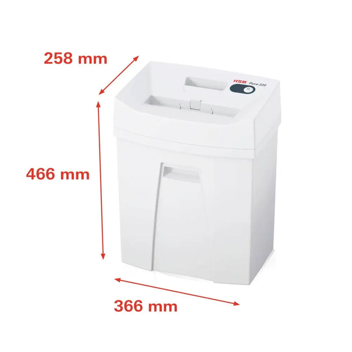 Шредер HSM Pure 220 25 л 3,9 мм