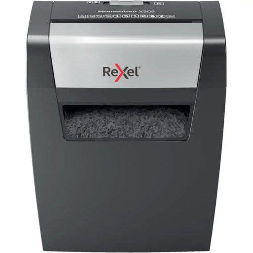 Шредер Rexel Momentum X308 8 листа P-3 кош 15 л черен