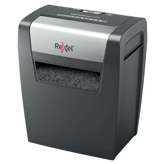 Шредер Rexel Momentum X308 8 листа P-3 кош 15 л черен