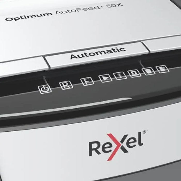 Шредер за хартия Rexel Optimum AutoFeed + 50X Кръстосано