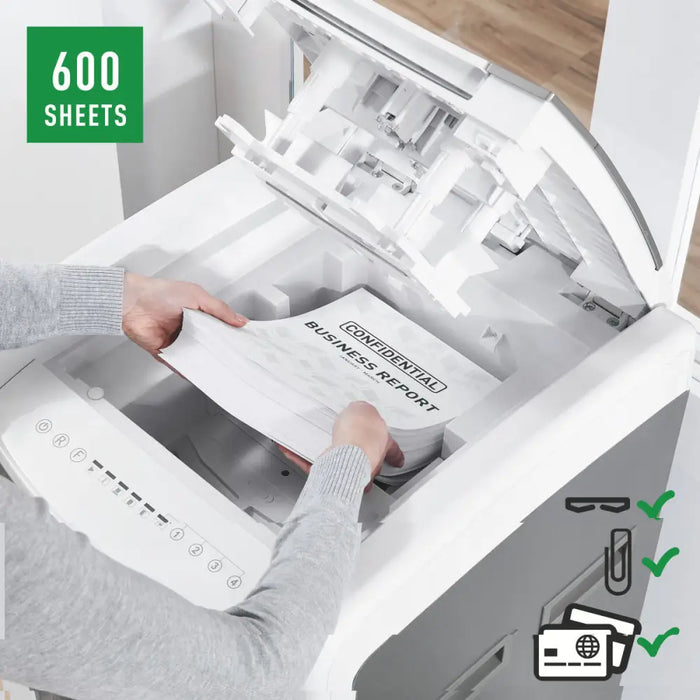 Шредер за хартия Leitz IQ 600 Pro Autofeed P4 60 L