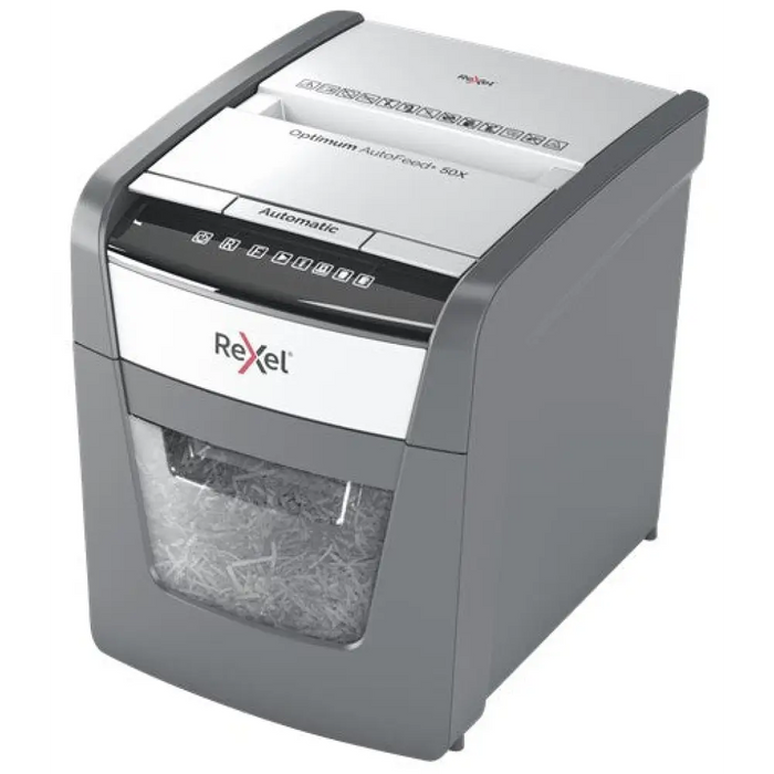 Шредер за хартия Rexel Optimum AutoFeed + 50X Кръстосано