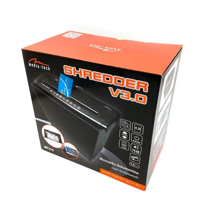 Шредер за документи MEDIA-TECH Shredder V3.0 MT215