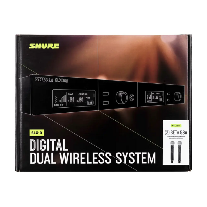 Shure SLXD24DE/B58-G59 - двойна цифрова безжична система