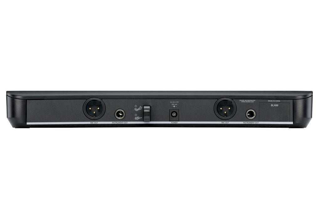 Shure BLX288E/SM58-H8E - безжична система с приемник и два SM58 микрофона