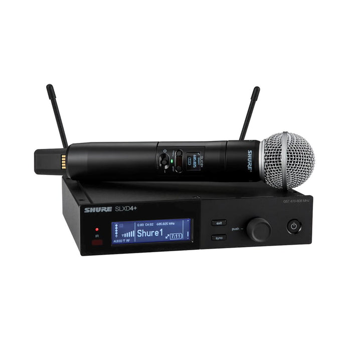Shure SLXD24+E/58-G65 - цифрова безжична система с ръчен предавател/микрофон (470–606 MHz)