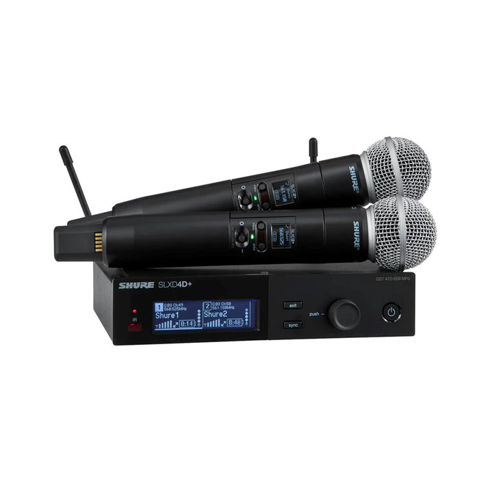 Shure SLXD24D+E/58 - Поддържаща система без пръскачки с капсули SM58